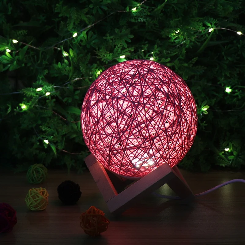 3D Nachtlicht mit Abstrakt Design, Farbwechsel, Mondlicht, Licht, Lampe
