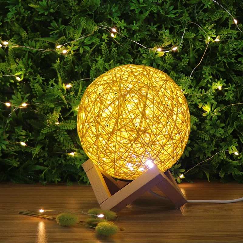 3D Nachtlicht mit Abstrakt Design, Farbwechsel, Mondlicht, Licht, Lampe