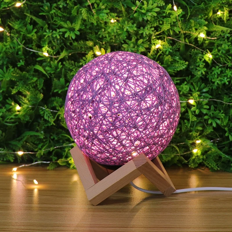 3D Nachtlicht mit Abstrakt Design, Farbwechsel, Mondlicht, Licht, Lampe