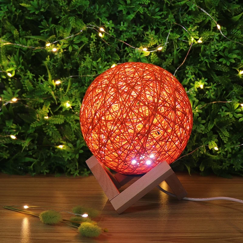 3D Nachtlicht mit Abstrakt Design, Farbwechsel, Mondlicht, Licht, Lampe