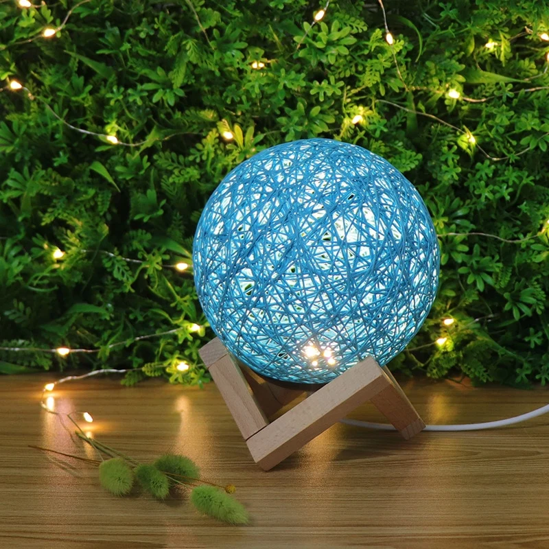 3D Nachtlicht mit Abstrakt Design, Farbwechsel, Mondlicht, Licht, Lampe