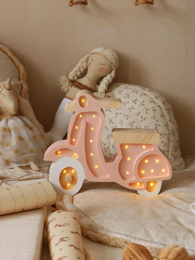 Little Lights Scooter Lamp | Powder Pink