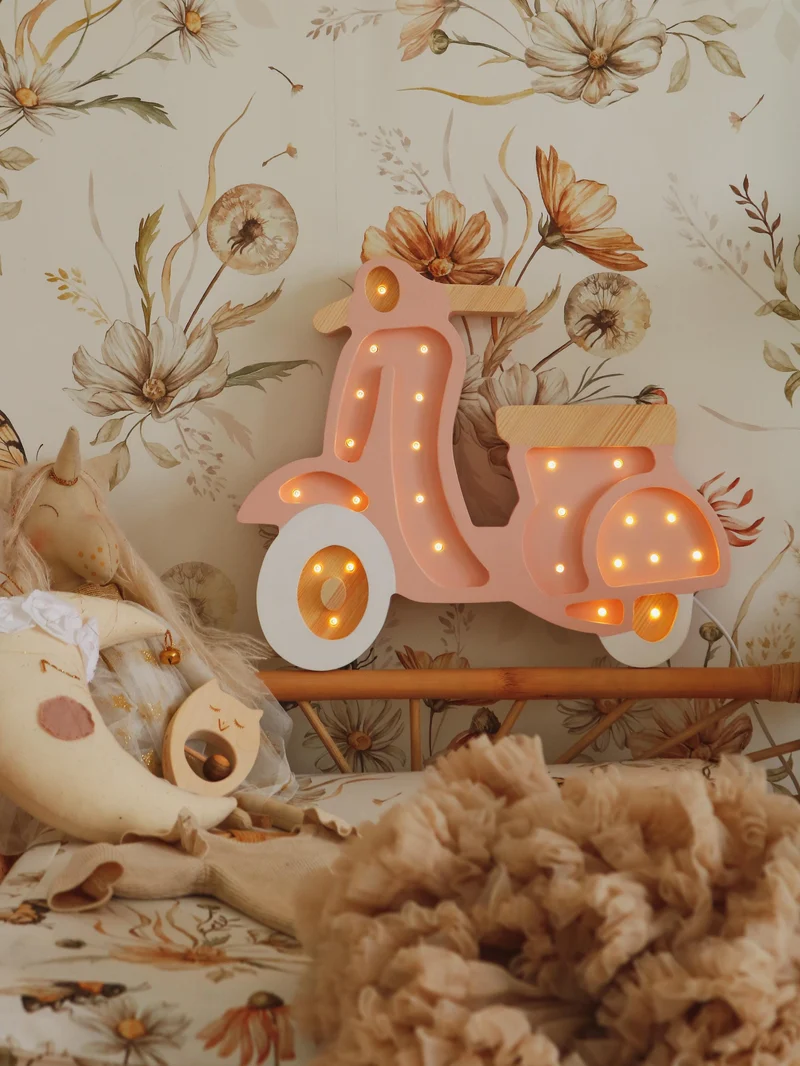 Little Lights Scooter Lamp | Powder Pink