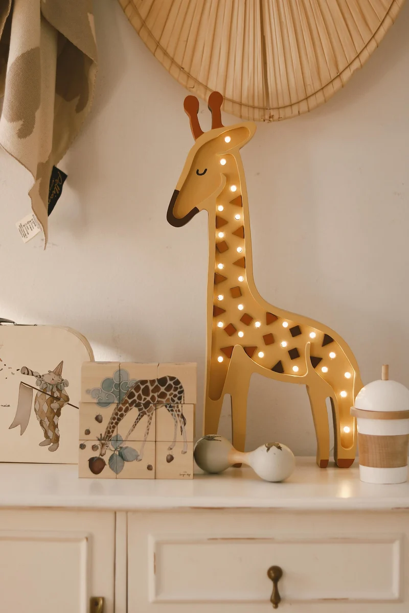 Little Lights Giraffe Night Light | African Yellow