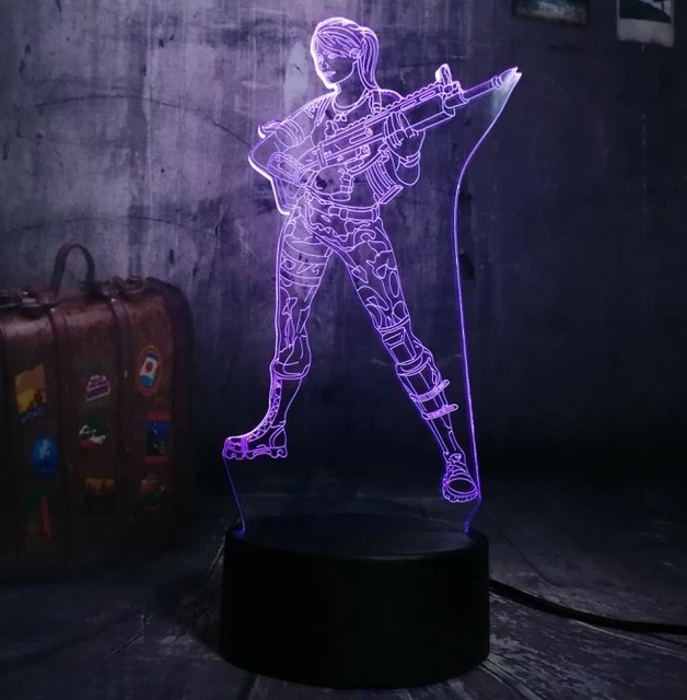 Battle Royale PUBG 3D Effekt Lampe mit Farbwechsel