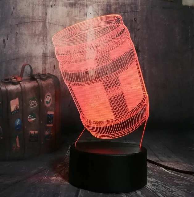 Battle Royale PUBG 3D Effekt Lampe mit Farbwechsel
