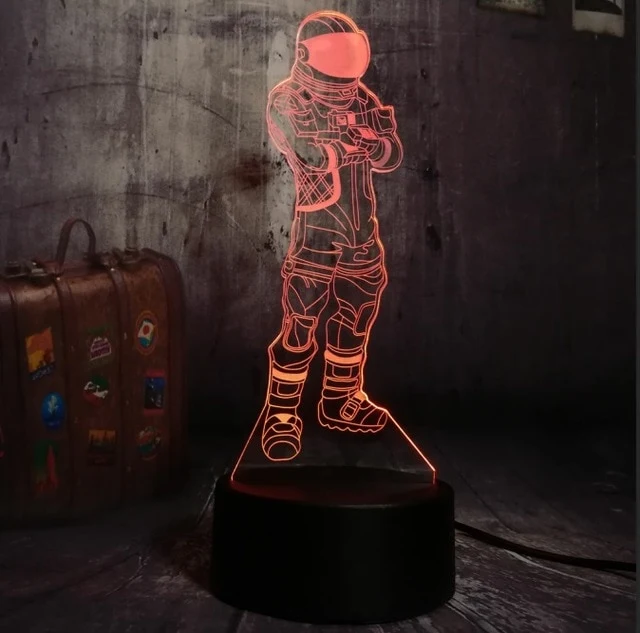 Battle Royale PUBG 3D Effekt Lampe mit Farbwechsel