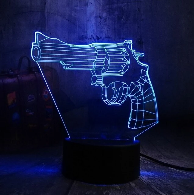 Battle Royale PUBG 3D Effekt Lampe mit Farbwechsel