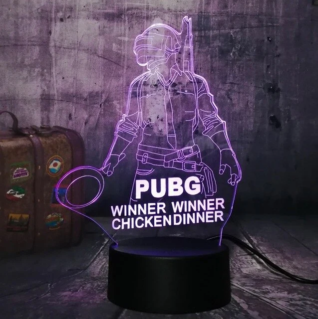 Battle Royale PUBG 3D Effekt Lampe mit Farbwechsel