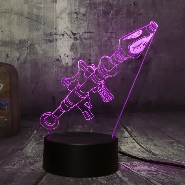 Battle Royale PUBG 3D Effekt Lampe mit Farbwechsel