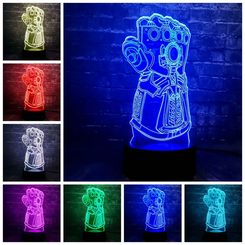 Avengers Thanos 3D Super Lampe mit Farbwechsel Effekt