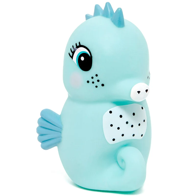 Petit Monkey nachtlampje seahorse blue