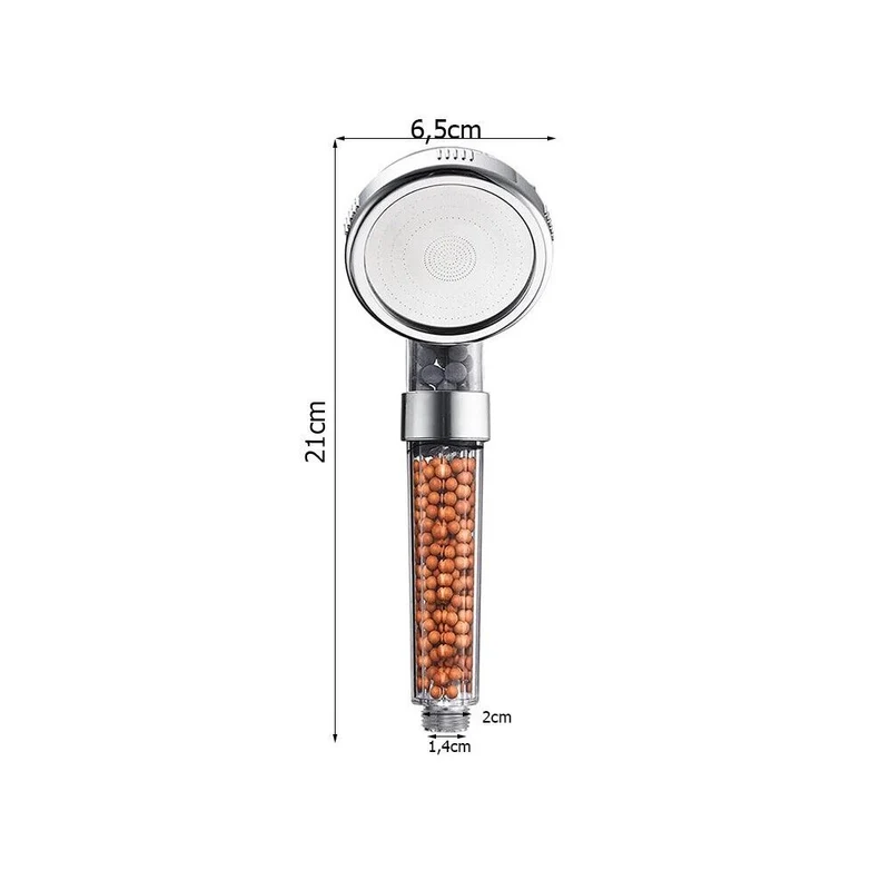 Filtration Duschkopf Hochdruck Handbrause mit Ionisierung & Kalkfilter