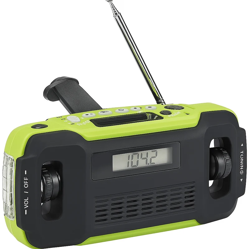 Solar Kurbelradio LED Taschenlampe Campingradio Dynamo Notfallradio Outdoor