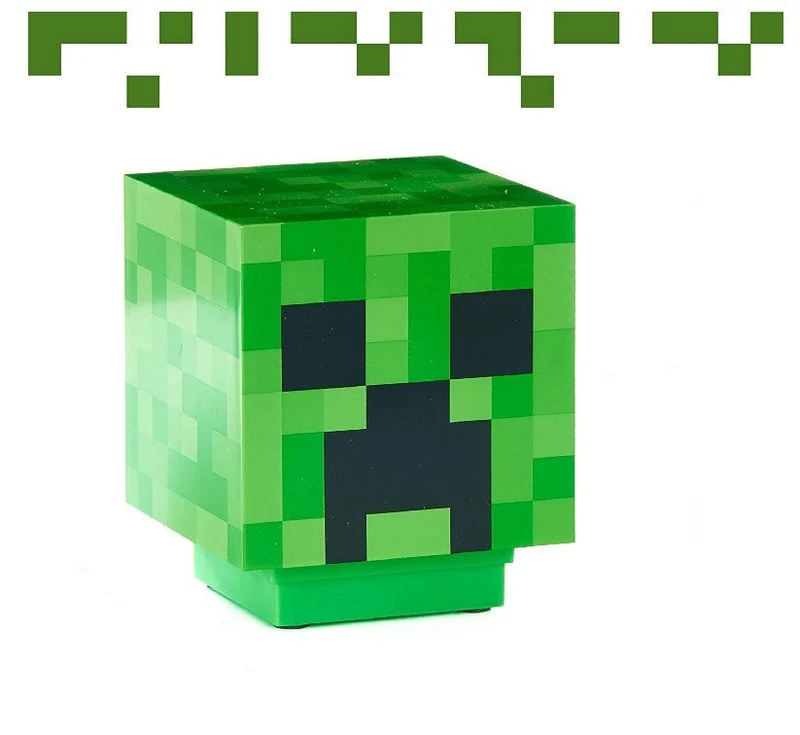 Minecraft Creeper Icon 3D Lampe