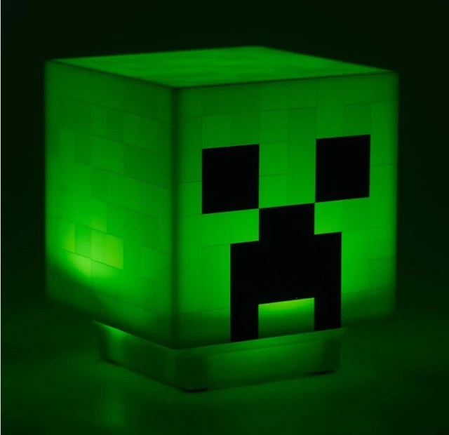 Minecraft Creeper Icon 3D Lampe
