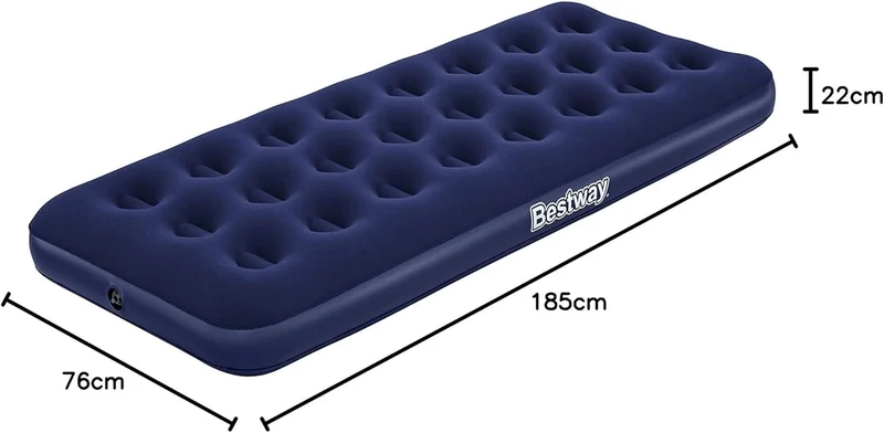 Bestway Luftbett Single 185x76x22cm Luftmatratze Gästebett für Camping & Reisen
