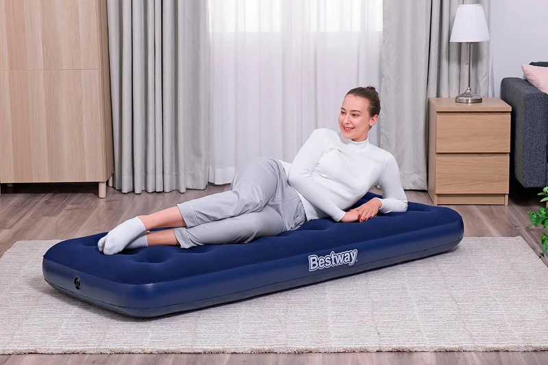 Bestway Luftbett Single 185x76x22cm Luftmatratze Gästebett für Camping & Reisen