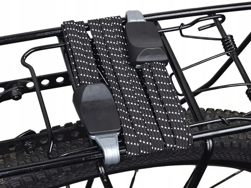 Fahrrad Gepäckspanner 60 cm – Spanngummi mit Metallhaken für Fahrrad, Camping und Transport