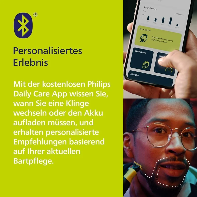 Philips OneBlade 360 Face+Body mit App-Anbindung Elektrischer Bartschneider neu