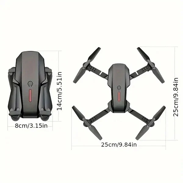 Mini-Drohne mit HD-Kamera 1080p – faltbar, GPS, Geschenk für Kinder