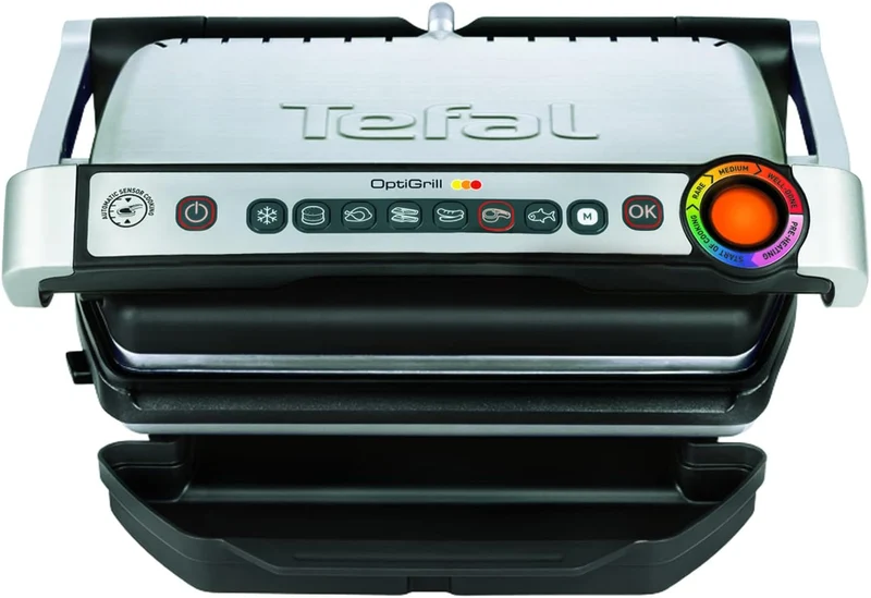 Tefal OptiGrill Kontaktgrill 2000W mit 6 Programmen Automatik Grill
