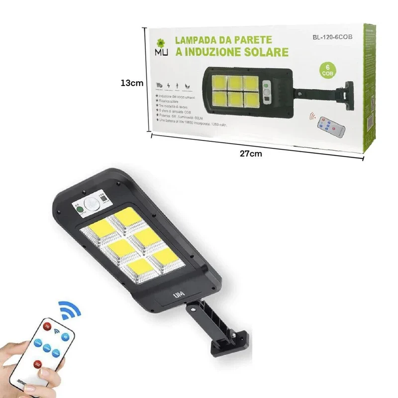 Solar LED Außenlampe mit Bewegungssensor 3 Modi 128/150 LED Wasserdicht