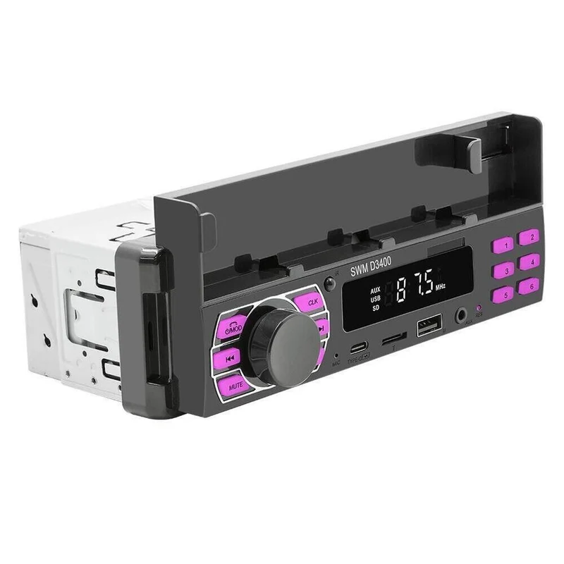 Autoradio Bluetooth 1 Din MP3 Player Freisprecheinrichtung C USB L8 Typ X4V3