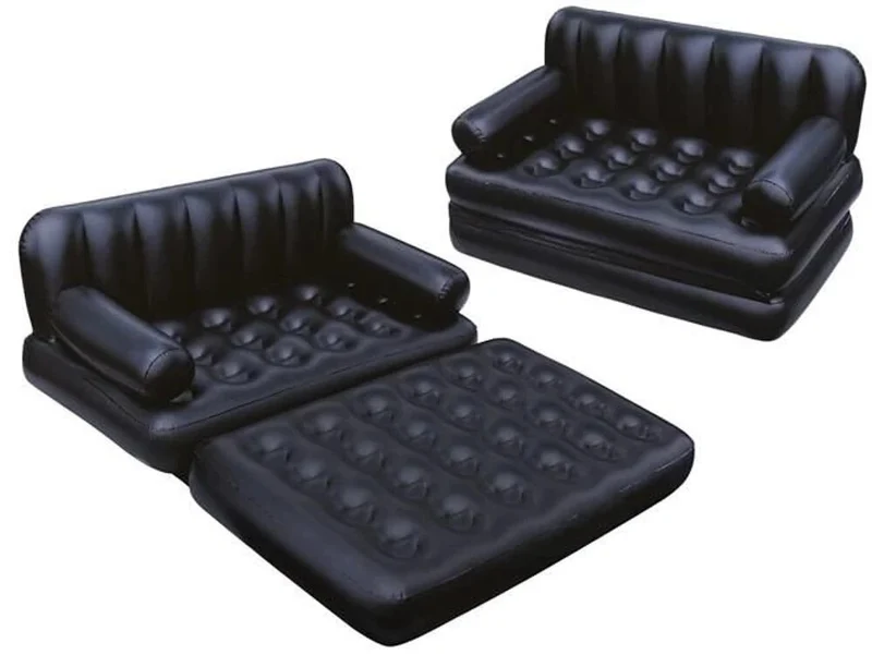 Bestway 75054 Luftbett 5in1 Sofa 188x152 – Aufblasbares Reisebett Camping Couch