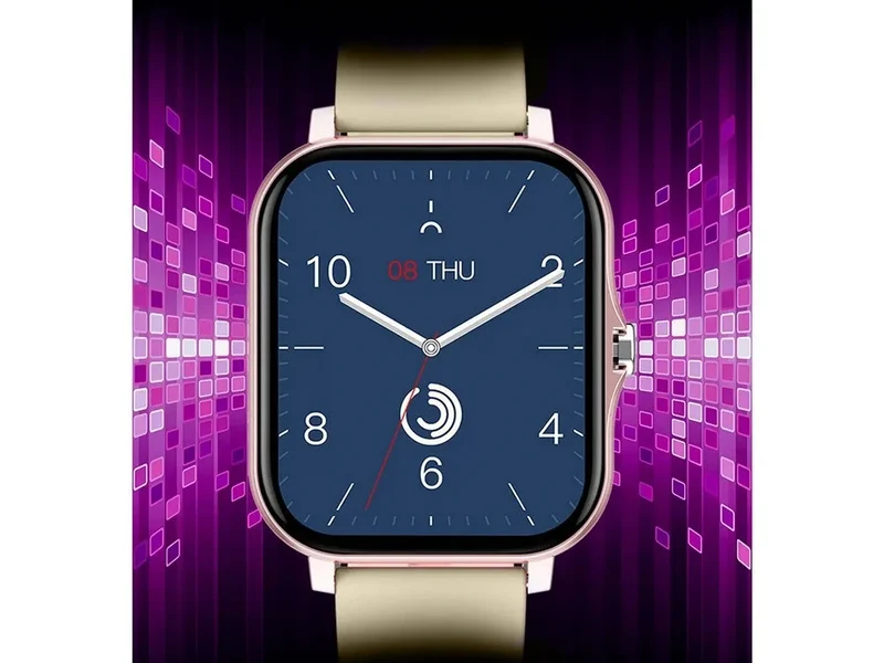 Smartwatch Damen Herren Bluetooth Telefonieren Sportuhr Fitness Tracker Gold 5907451378137