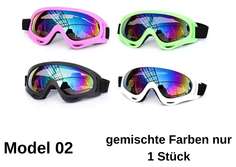 Skibrille UV400 Snowboard Brille Anti Fog Verspiegelt Getönt Damen Herren S2 S3