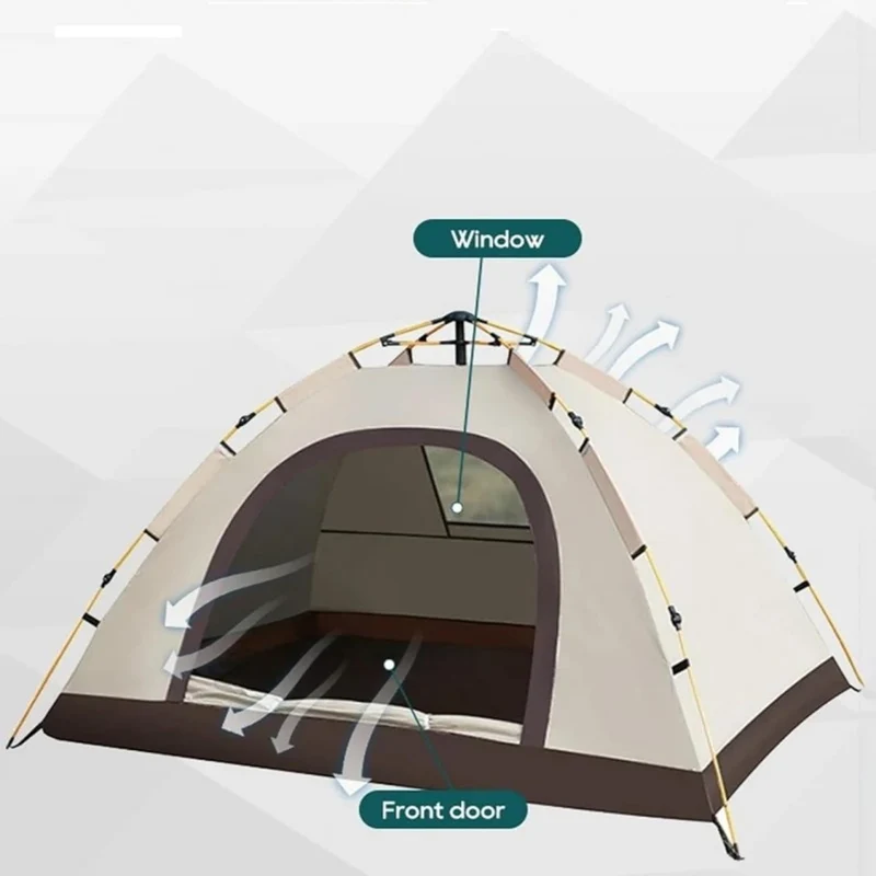 Wasserdichtes Campingzelt für 2–3 Personen – 200×140×115 cm – Tragbar & Stabil